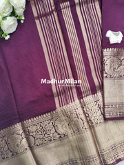 DISPUR SILK SAREE 10 INCH BORDER SAREE WINE