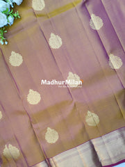 KANCHI BUTTA BORDER SAREE MUSTARD MAROON