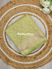 CHARVI BANARASI CREPE SILK SAREE SAGE