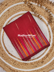 TEMPLE SILK SAREE MAROON