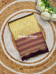 SHANTALA TISSUE SILK SAREE DUSTY BROWN PURPLE