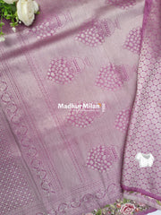 SOFT SILK EMBROIDERY WORK SAREE ONION PINK