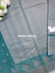 KOVAI BET BUTTA BORDER SILK COTTON SAREE TURKISH