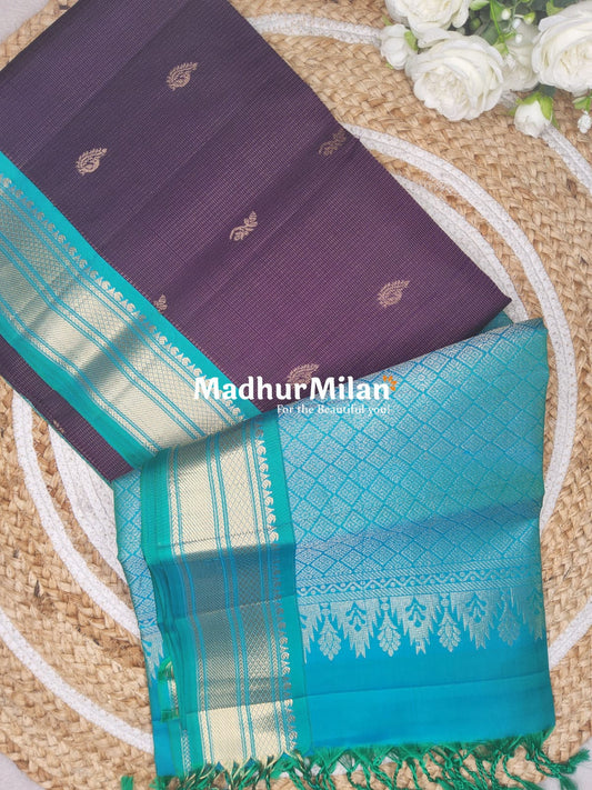 UPPADA SOFT SILK SAREE WINE RAMA