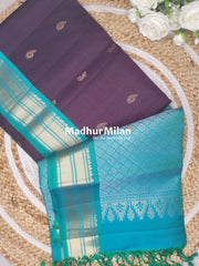 UPPADA SOFT SILK SAREE WINE RAMA