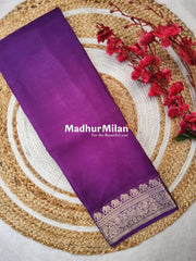 MISAKI BANARASI CREPE SILK SAREE LIGHT PURPLE