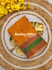 CHETTINAD COTTON SAREE DUSTY YELLOW