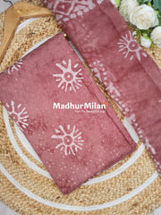 BATIC SEQUENCE WORK UNSTITCHED SALWAR SUIT ONION