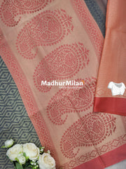 SWISS COTTON SAREE GREY