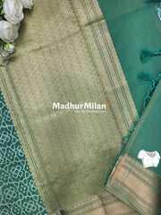 RUBY COTTON SILK SAREE DUSTY RAMA