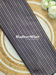 BANARASI ZARI WOVEN SAREE NAVY BLUE