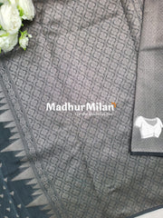 KOVAI TEMPLE SILK COTTON SAREE DUSTY GREY