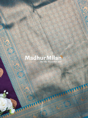 ANANYA SILK SAREE PURPLE RAMA