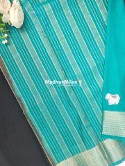 SEMI CREPE SILK SAREE BLACK RAMA