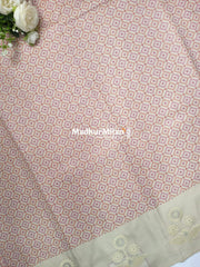 SEMI TUSSER EMBROIDERY BORDER SAREE PINK
