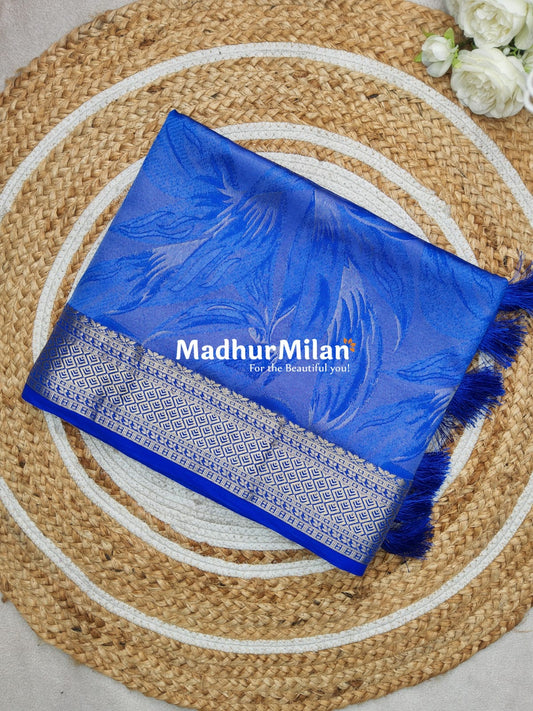 DHARINI BRASSO SAREE BLUE