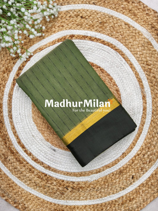 KOVAI SILK COTTON SAREE DUSTY GREEN