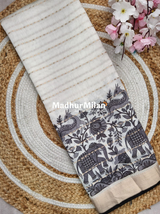 BLACK BEAUTY PRINTED SAREE