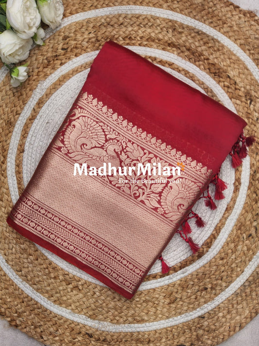 DISPUR SILK SAREE 10 INCH BORDER SAREE PINK