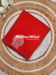 BIT BUTTA BORDER BANARASI SAREE RED