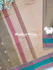 CHETTINAD COTTON SAREE DUSTY GOLD