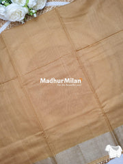 POCHAMPALI SILK COTTON SAREE RED BEIGE