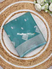 KOVAI BET BUTTA BORDER SILK COTTON SAREE TURKISH