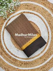 KOVAI SILK COTTON SAREE DUSTY BROWN