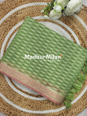 SWISS COTTON SAREE PISTA