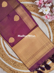 TISSUE BANARASI SAREE PURPLE