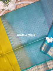 UPPADA SOFT SILK SAREE OLD GOLD RAMA