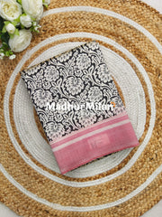 CHARCOAL BEAUTY SAREE RED BLACK