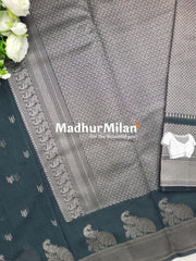 KOVAI SILK COTTON SAREE GREY