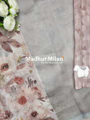 LENIN KOTA FLORAL MIRROR WORK PEACH