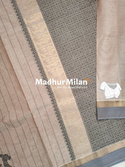 SUTI WEAVING COTTON SAREE DUSTY ROSE