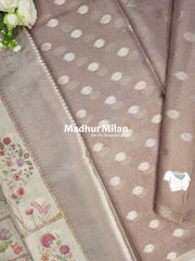 DIGITAL MONGA SILK SAREE PEACH