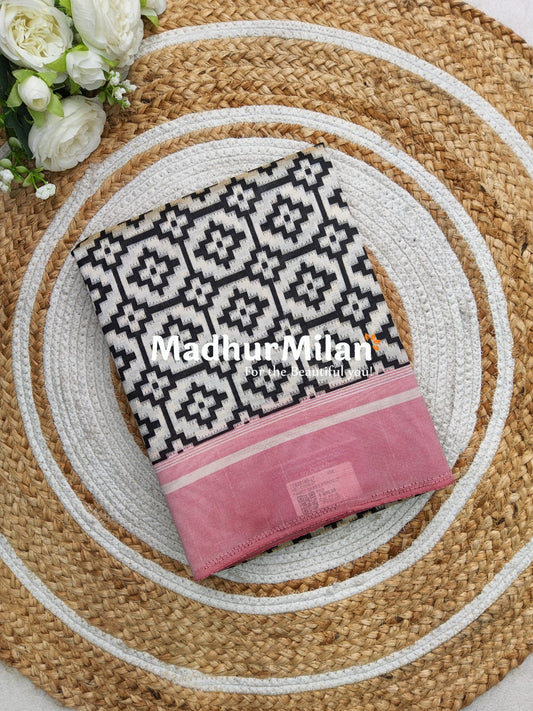 CHARCOAL BEAUTY SAREE RED BLACK