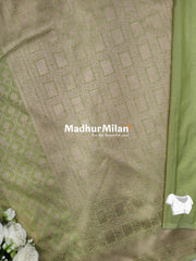 CHARVI BANARASI CREPE SILK SAREE SAGE