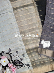 BLACK BEAUTY PRINTED SAREE