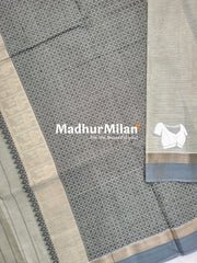 SUTI WEAVING COTTON SAREE SAGE GREEN