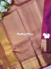 KANCHI BUTTA BORDER SAREE MUSTARD MAROON