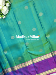 KANCHI BUTTTA BENTEX BORDER SAREE RAMA PURPLE