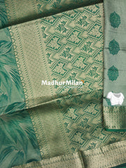 DHARINI BRASSO SAREE GREEN