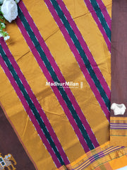 ILKAL ELEPHANT KASUTHI WORK SAREE RUST