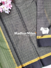 KOVAI SILK COTTON SAREE DUSTY GREEN