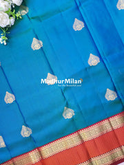 KANCHI BUTTA BENTEX BORDER SAREE RAMA MAROON