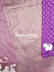 BANARASI SEMI GEORGETTE SAREE DUSTY PINK