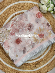 LENIN KOTA FLORAL MIRROR WORK PEACH