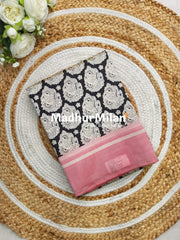 CHARCOAL BEAUTY SAREE RED BLACK