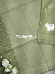 KORA COTTON SAREE PISTA